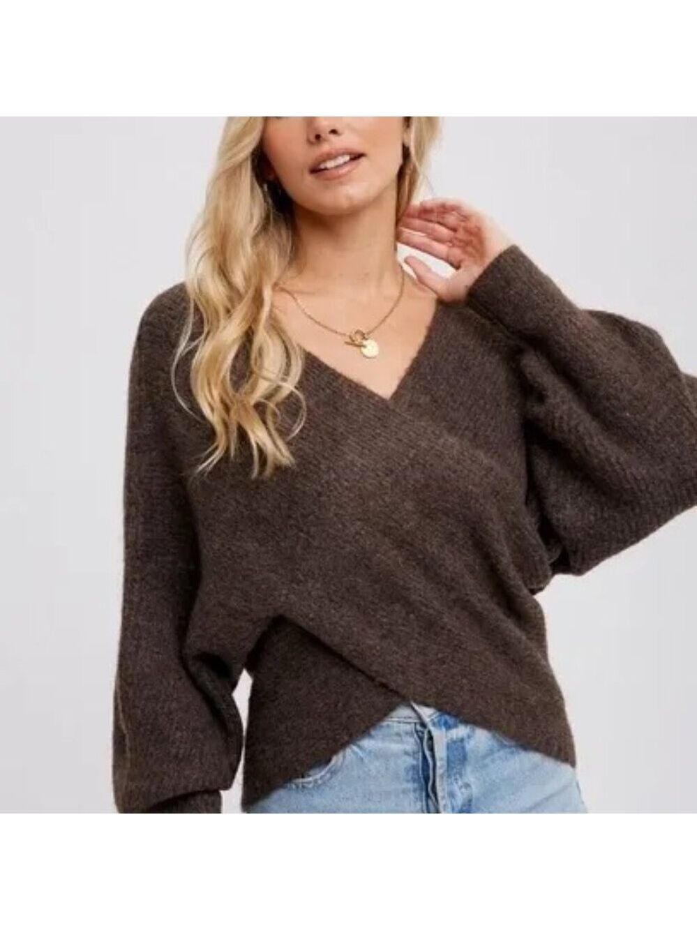 CLEAR OUT!!! Crossover Ribbed Pullover - Picture 10 of 10